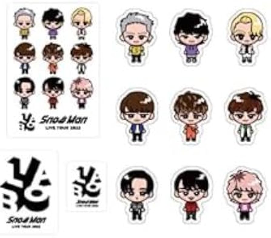 Amazon.co.jp: Snow Man 【 すのチル ステッカーセット 】 LIVE